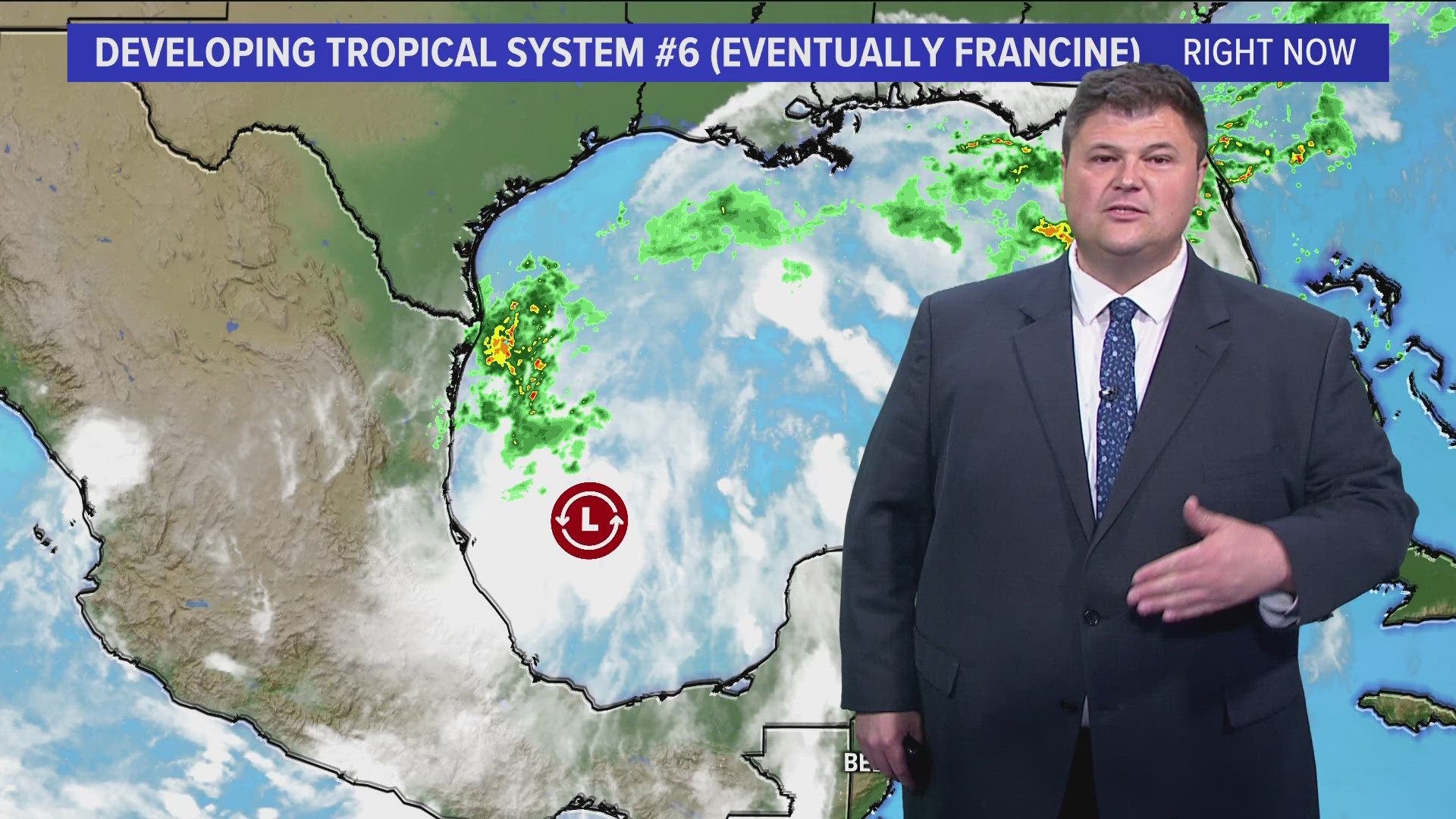 Tropical Storm Francine is likely to form in the Gulf of Mexico, and could be a hurricane by the time it hits the Texas coast Monday morning.