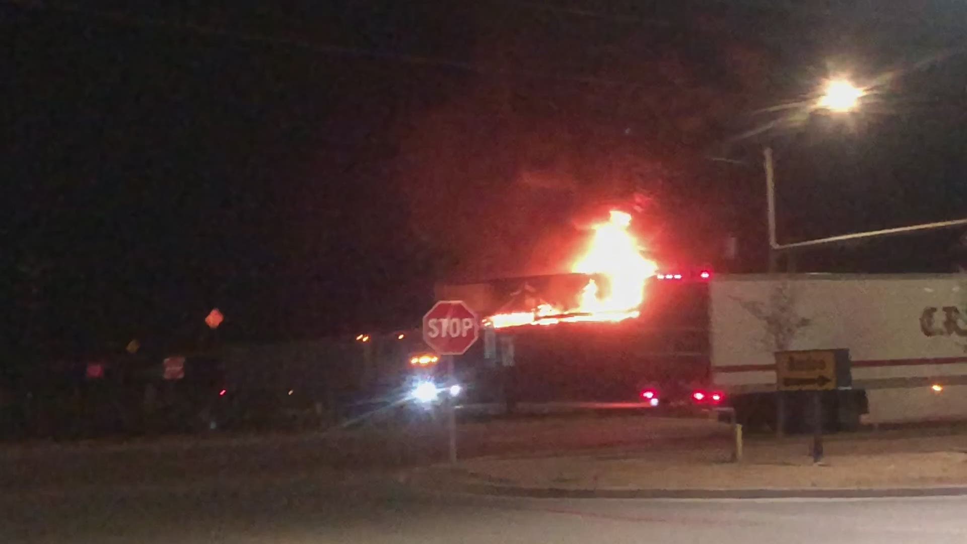 A fiery crash with two 18-wheelers shut down I-35 in Denton early Tuesday. No major injuries were reported. Authorities expected it to be closed for several hours.