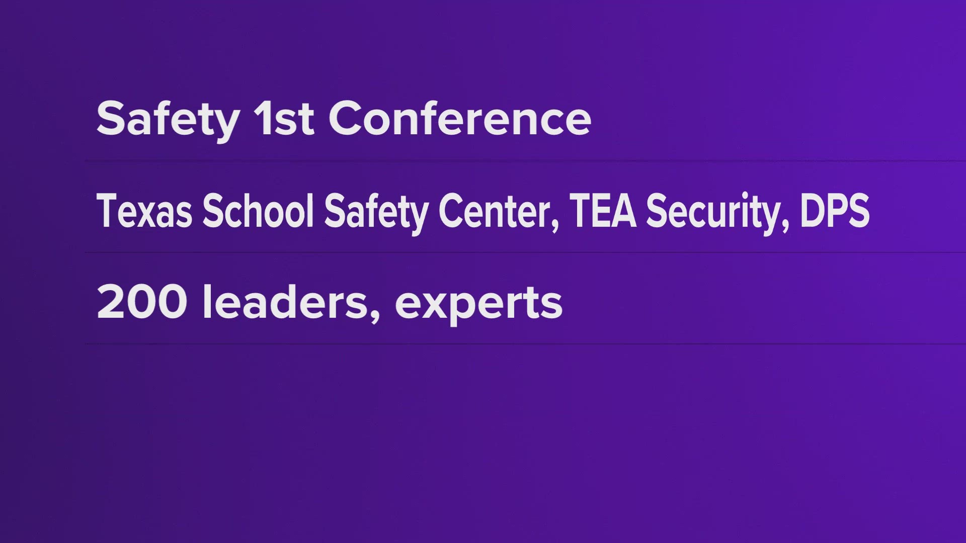 Texas summit focusing on school safety