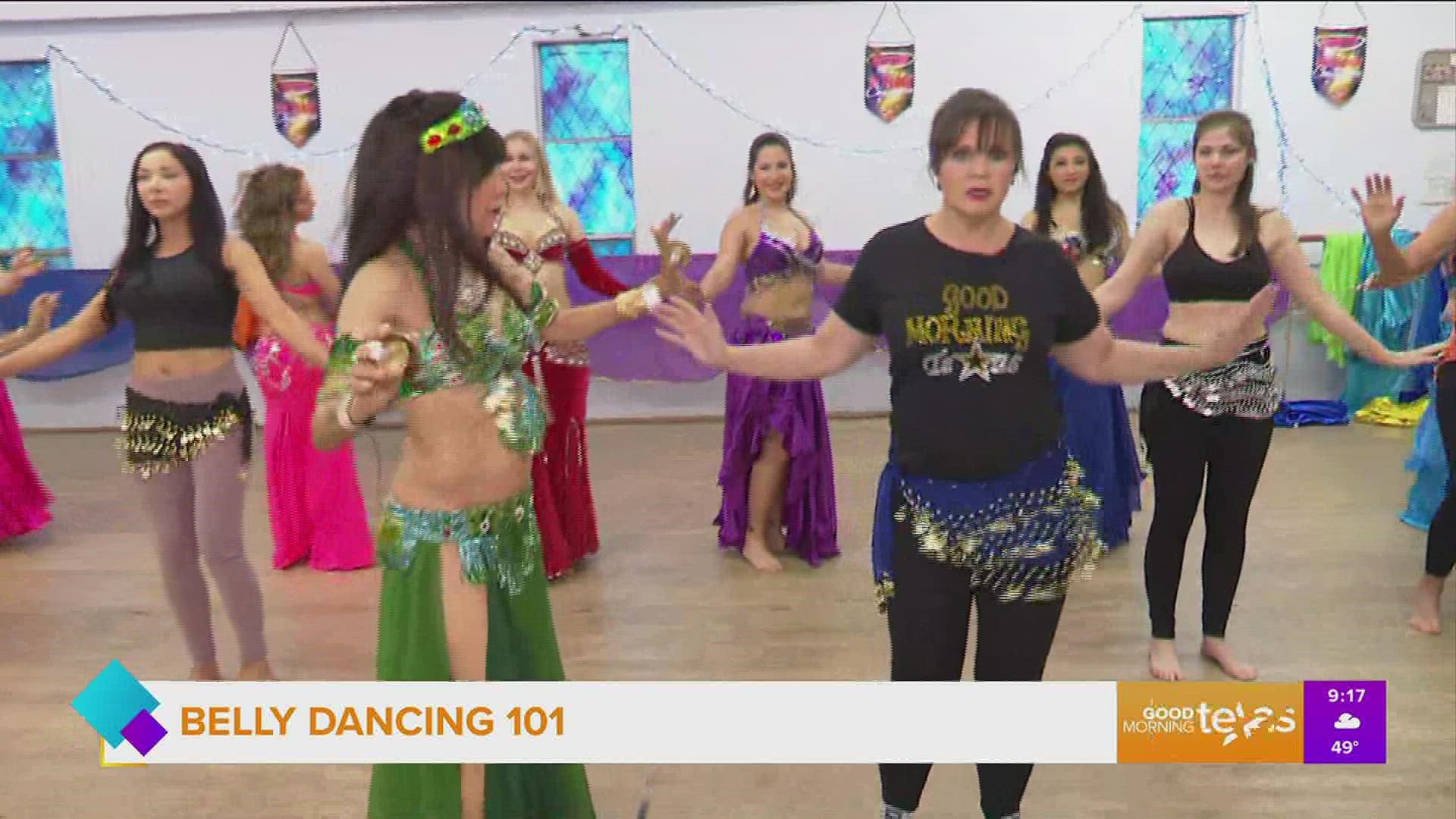 Paige gets an Authentic Belly Dancing lesson.