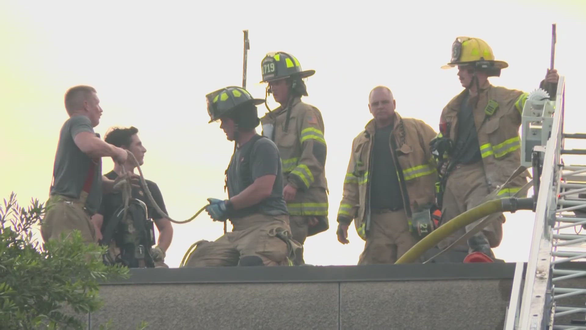 According to the Fort Worth Fire Department, this is a three-alarm fire, and no injuries have been reported.