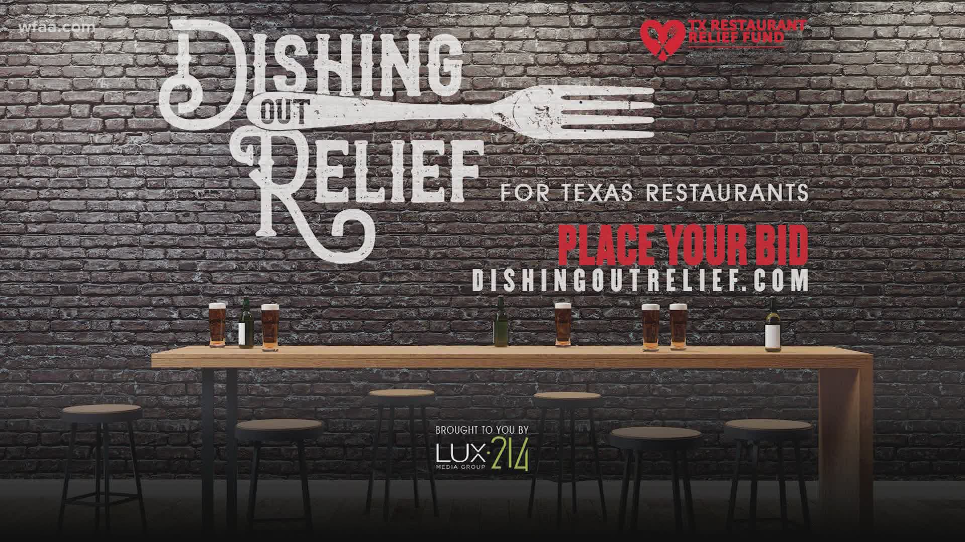 The fundraiser benefits the Texas Restaurant Relief Fund, which has raised $2.2 million since the end of March