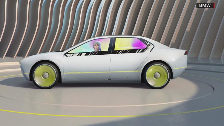 BMW car concept changes colors