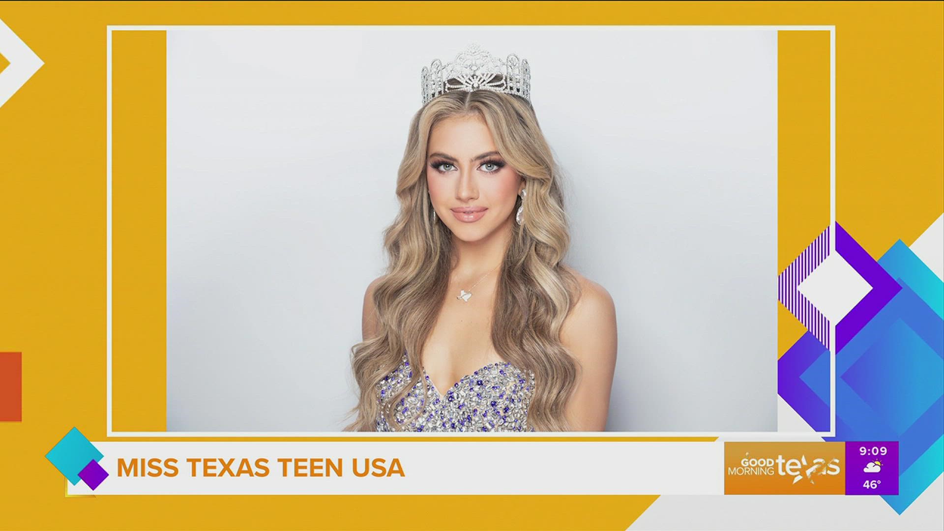 Like many of us, our next guest is headed out of town for the holidays. But, unlike most of us, she will spend this weekend competing for the title of Miss Teen USA!