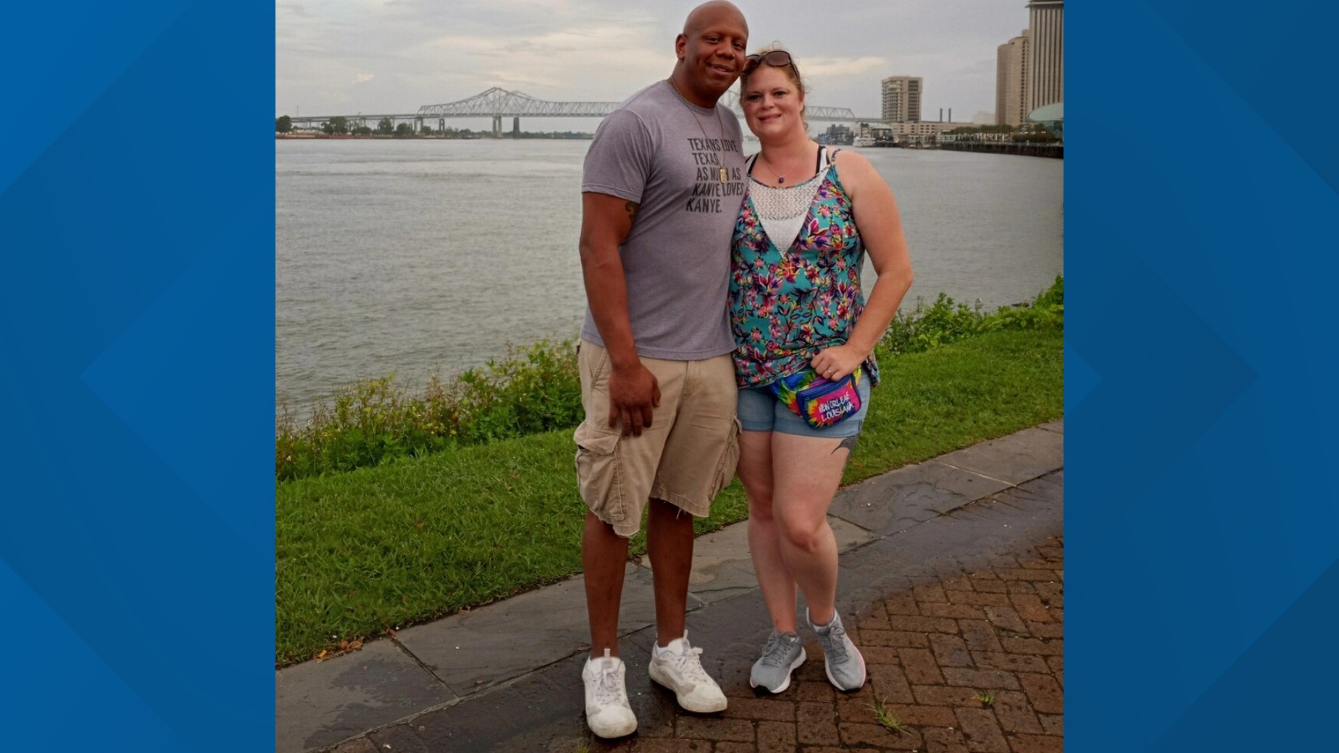 Krystyn Comeaux and her partner, Justin Hicks, traveled to NOLA for his birthday, then Hurricane Ida hit. The couple's flights have been cancelled three times.