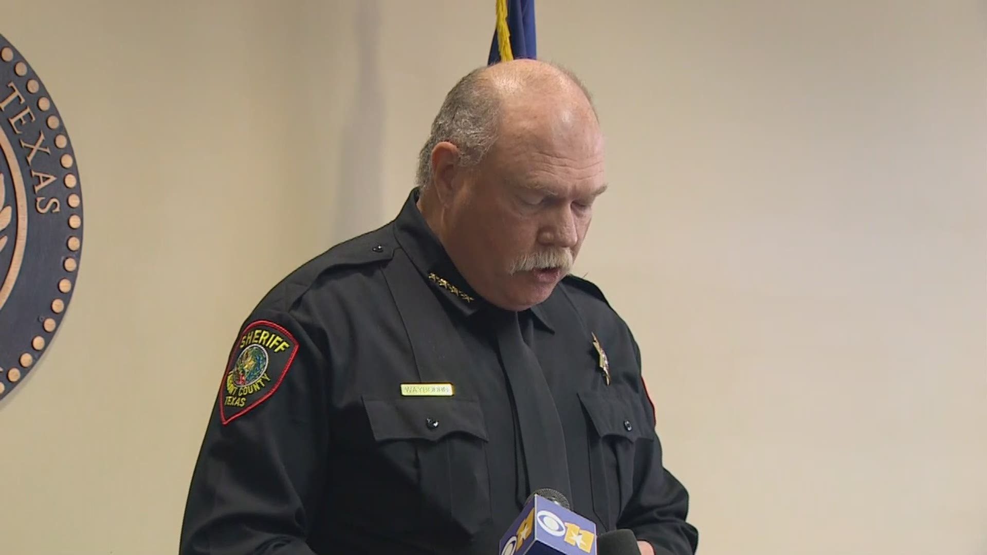 Tarrant County Sheriff Bill Waybourn announces the arrest of a 26-year-old father in connection to the death of a 2-month-old four days before Christmas.