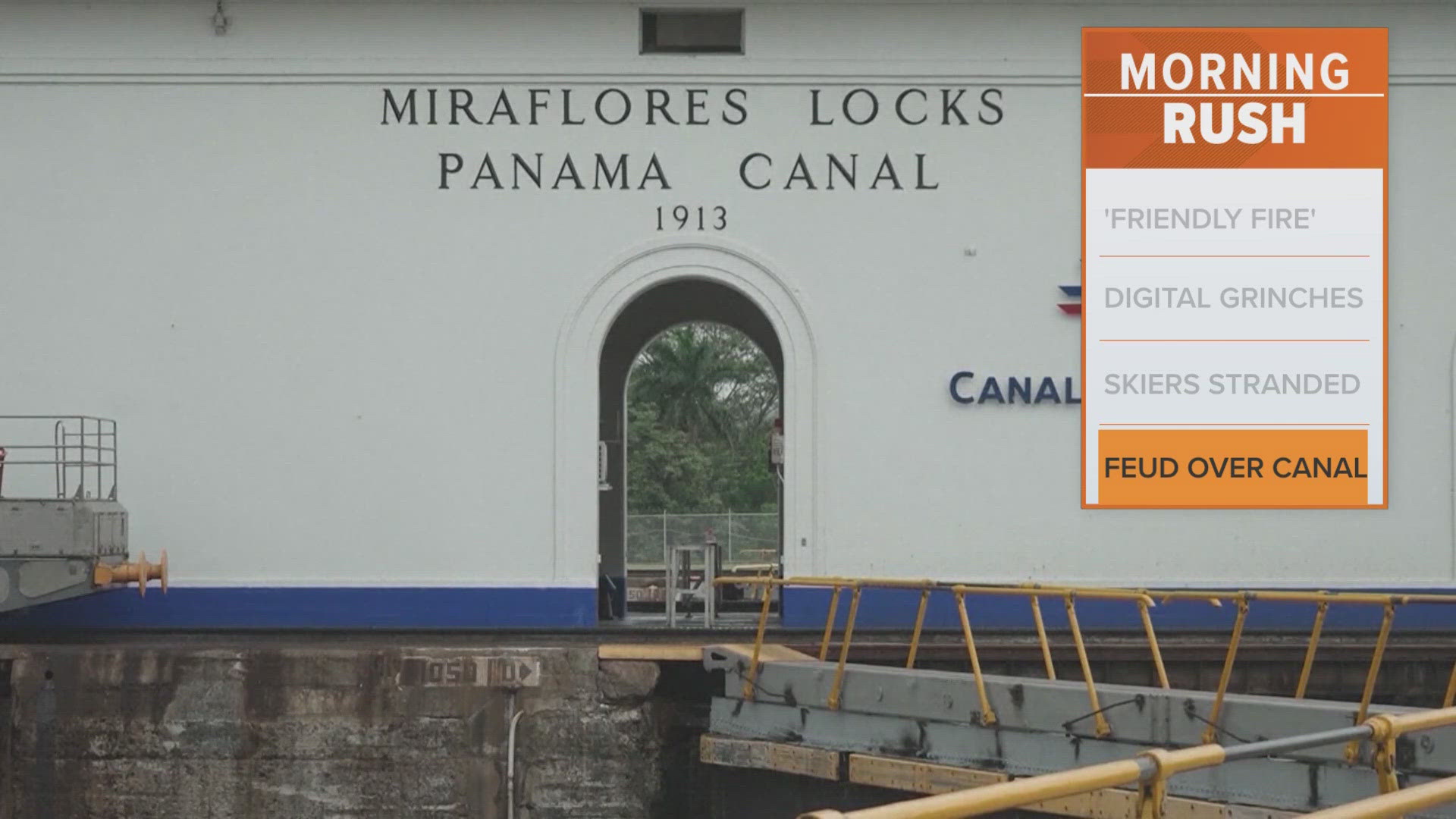 The canal was previously put under the authority of Panama.