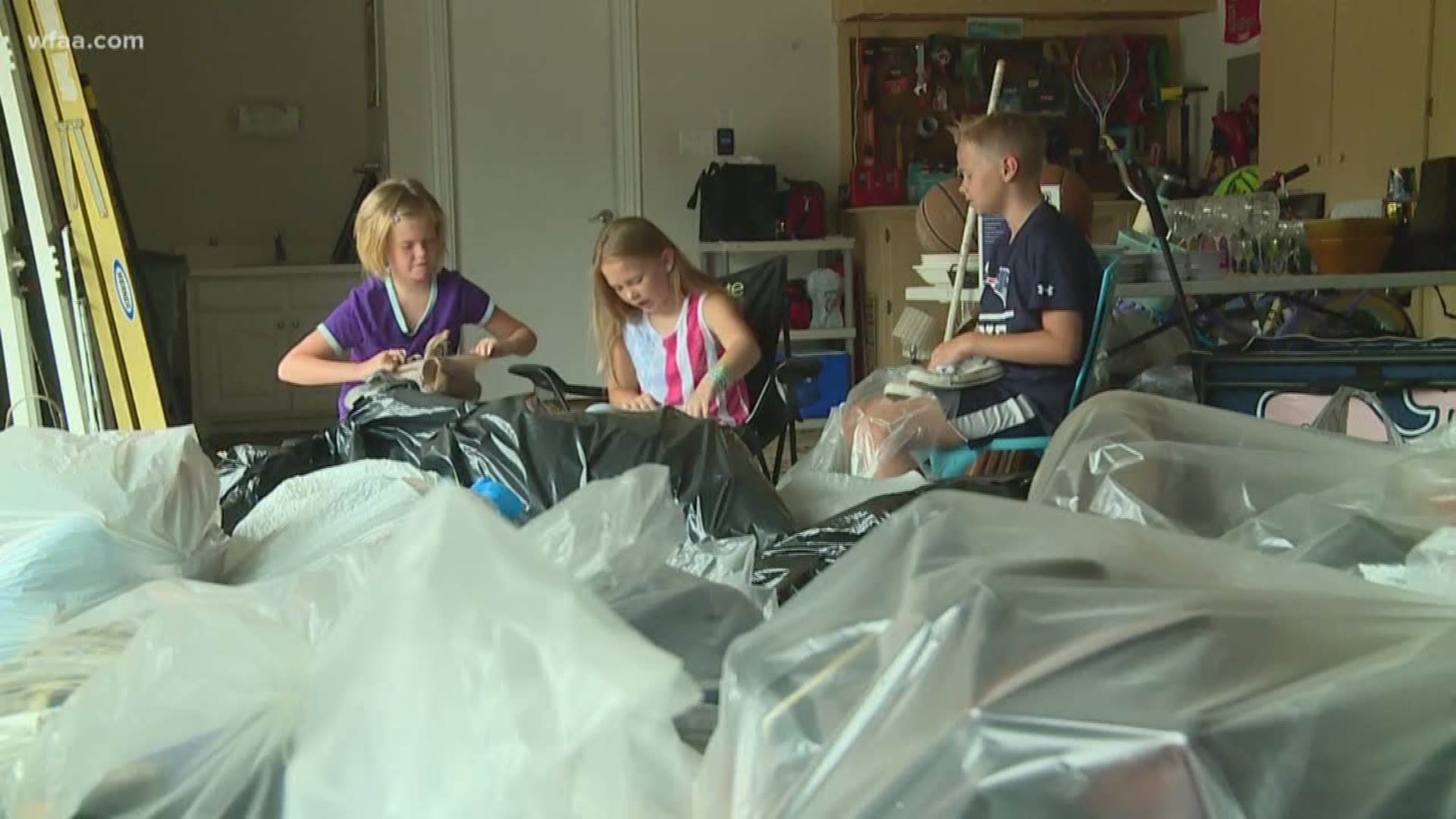 Siblings spend summer learning the value of giving back: Shoe drive helps kids across the world