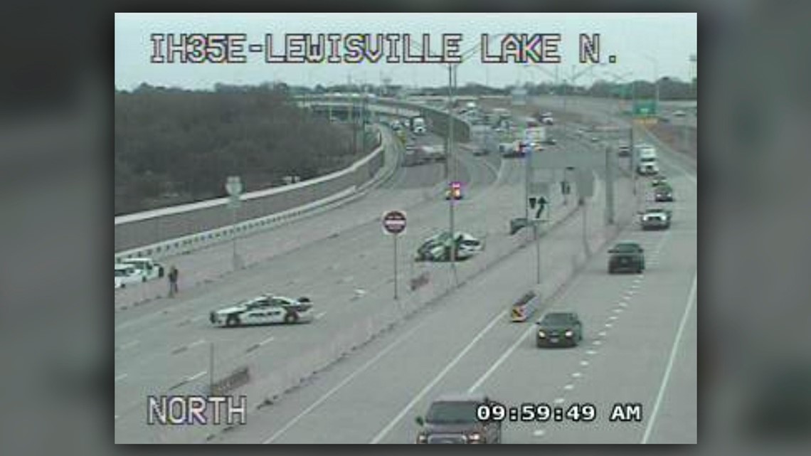 Multicar wreck closes I35E, snarls traffic near Lewisville Lake