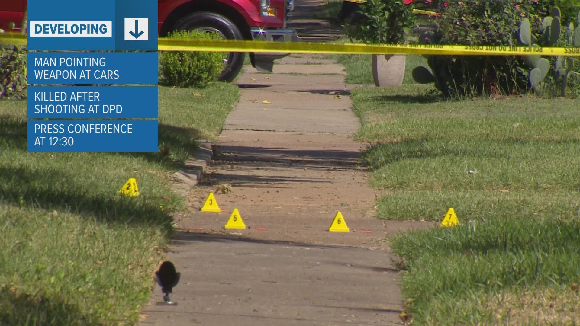 The shooting happened in northeast Dallas early Wednesday morning.