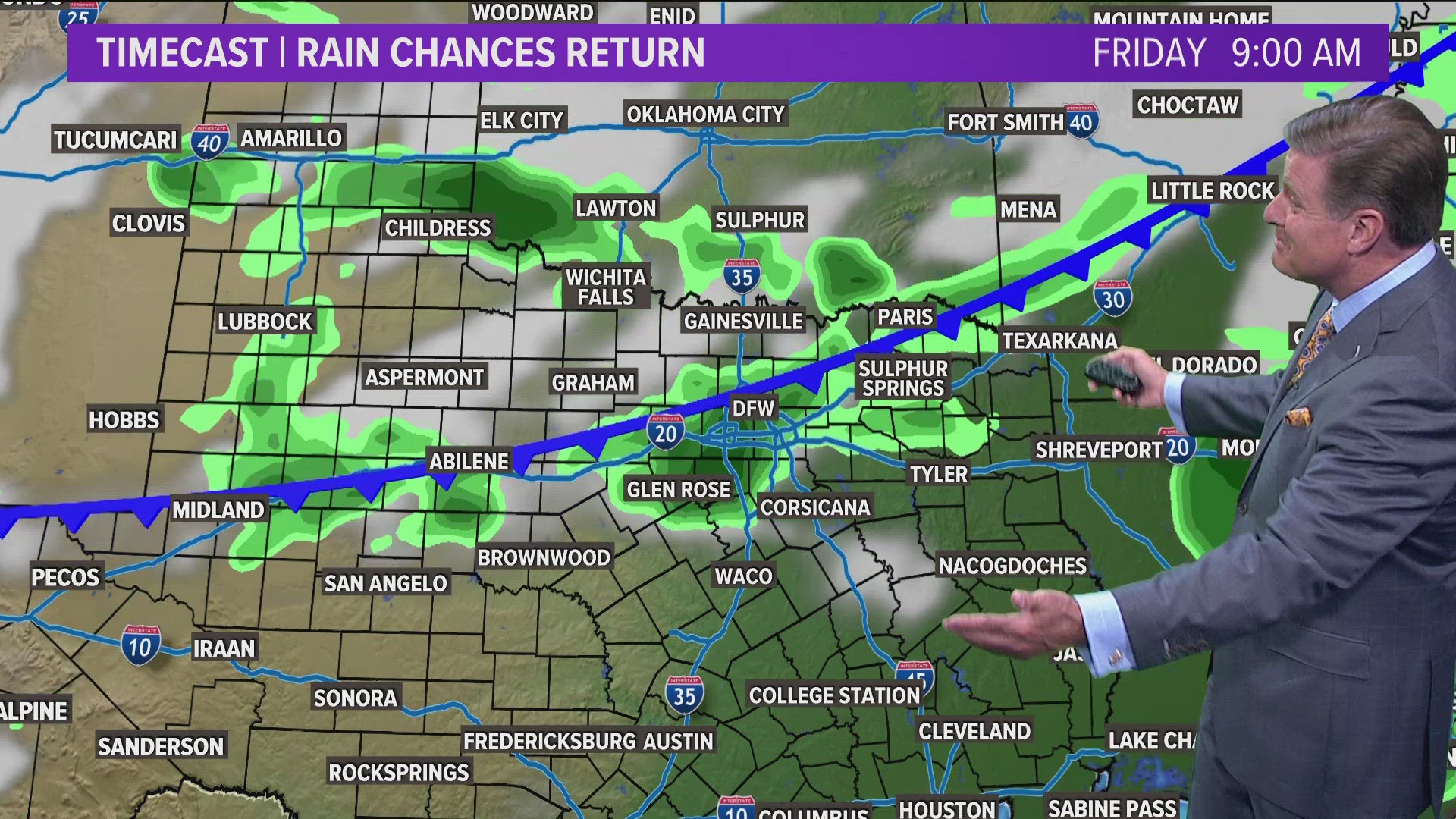 A cold front in July? Here's what we're expecting on Friday night.