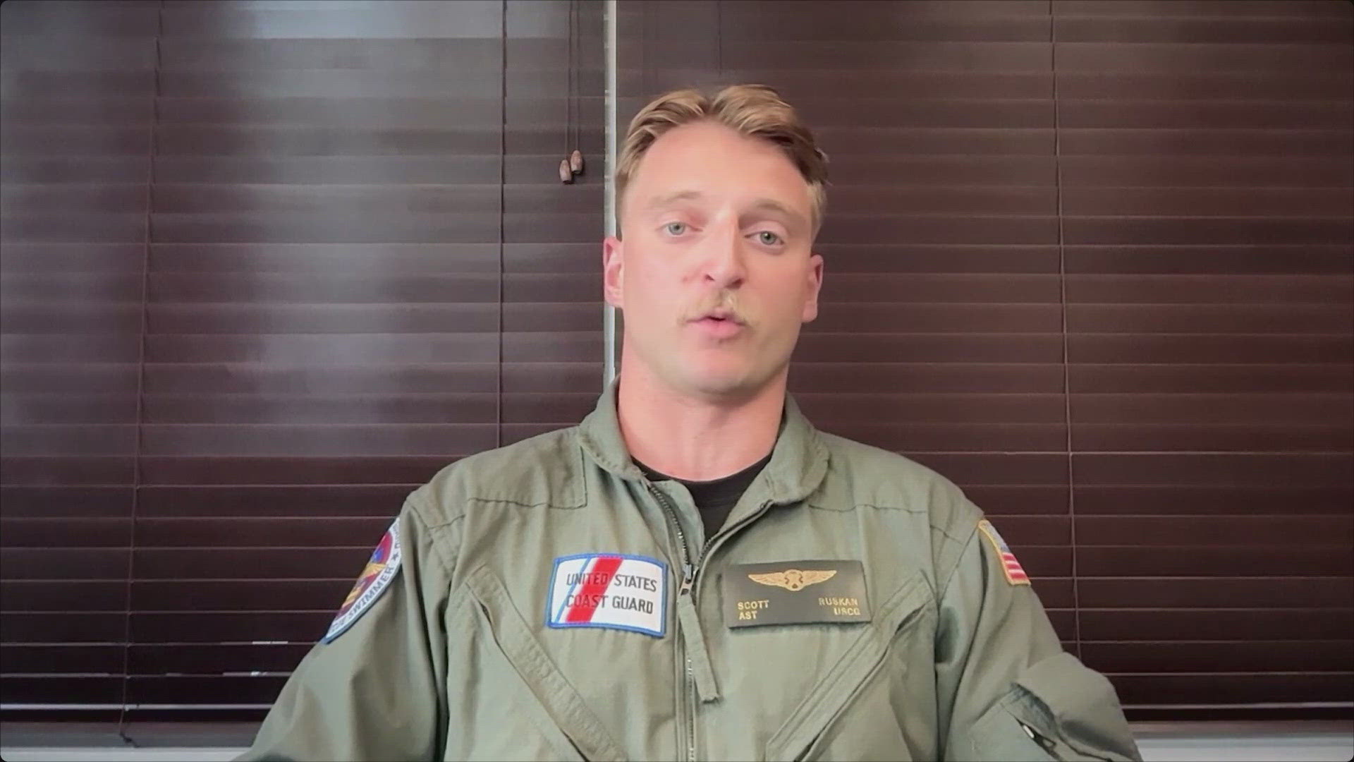 USCG Petty Officer Scott Ruskan said this is his first mission.