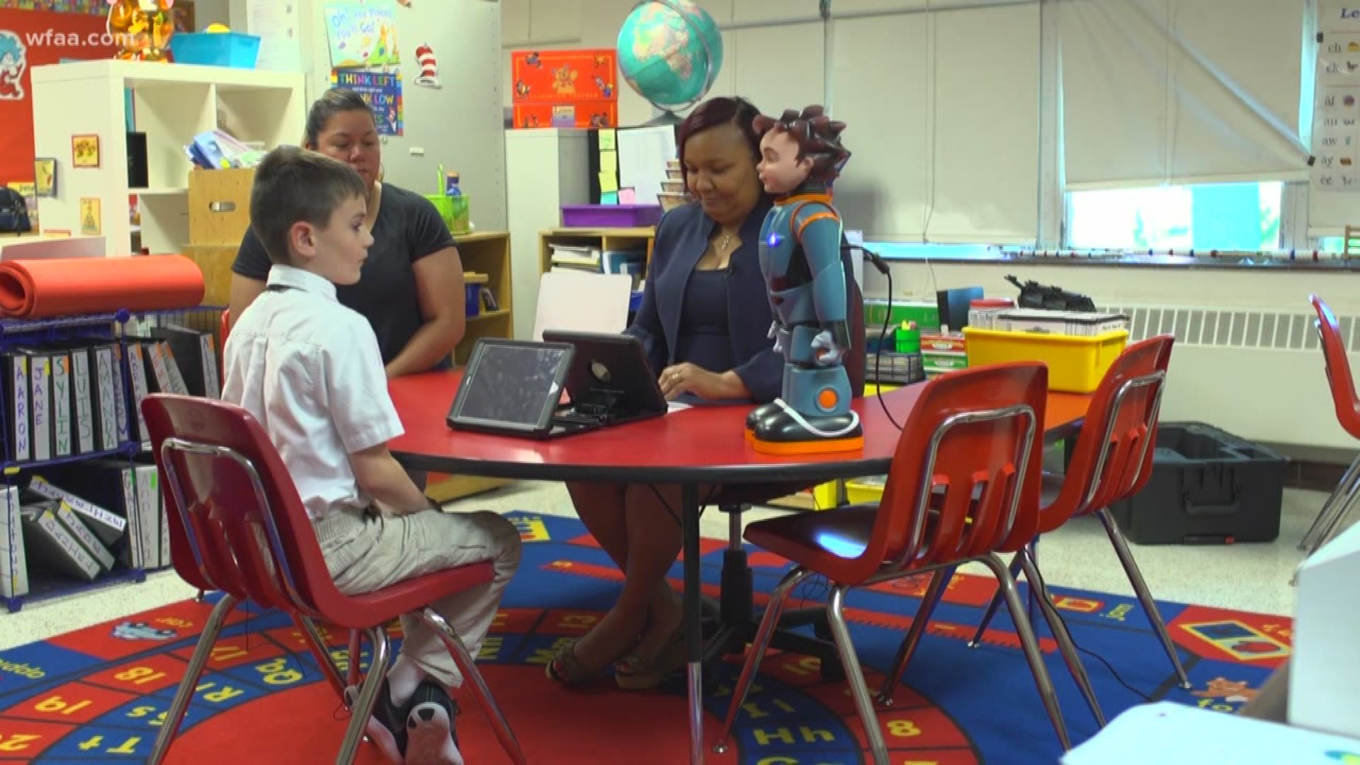 Classroom robot helps children with autism