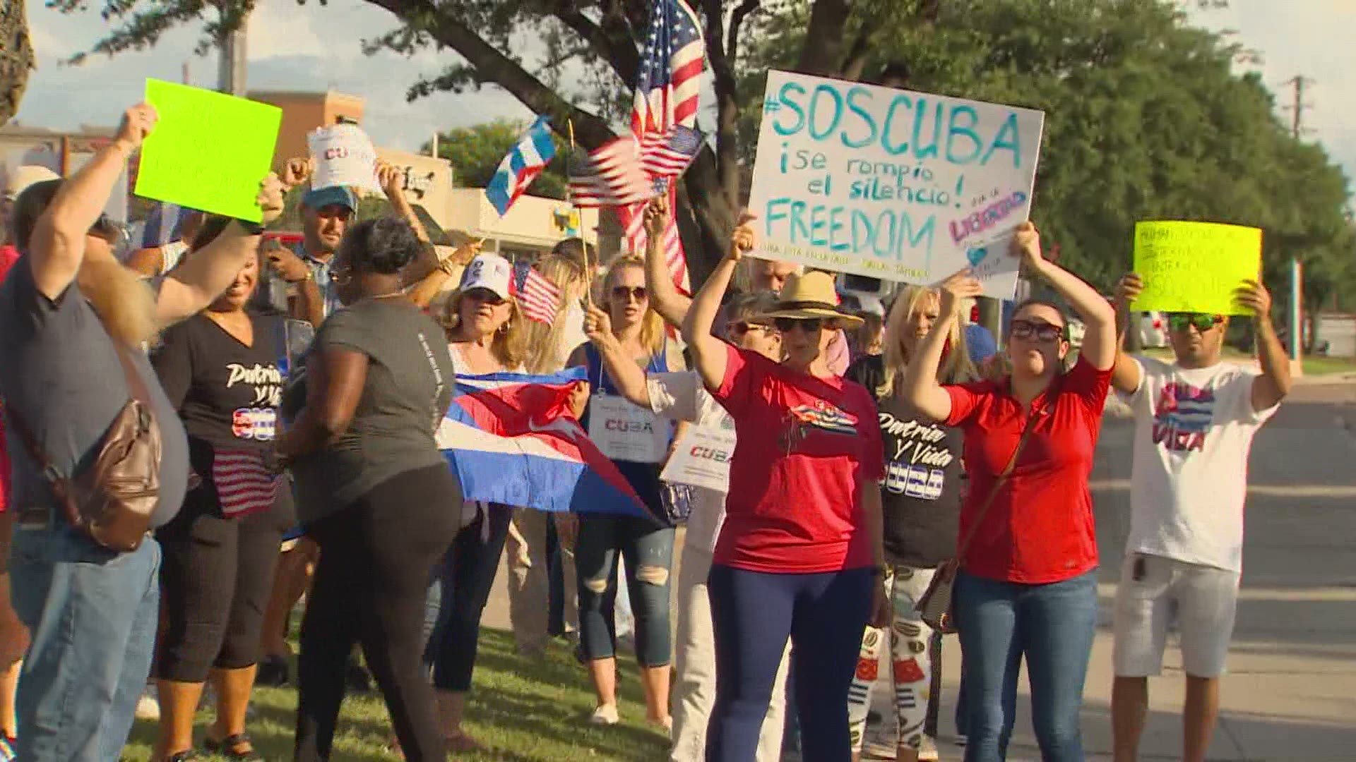 Many at the protest said there hasn't been a movement in Cuba like this since the Cuban Revolution in 1959.