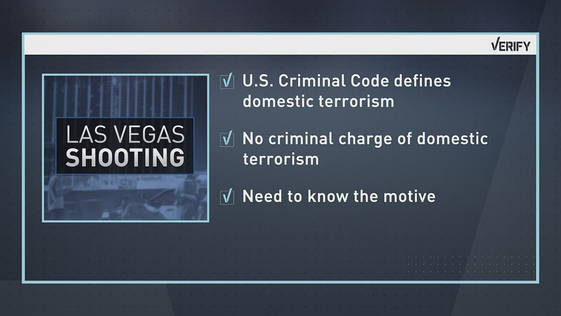 Was the attack in Las Vegas terrorism?