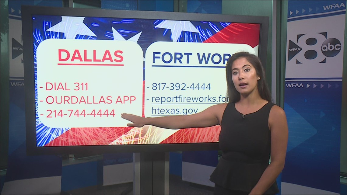How to report illegal fireworks in DallasFort Worth