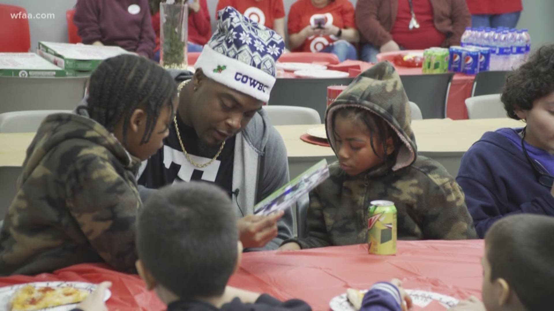Some professional athletes are helping spread joy to children and families across North Texas this holiday season.