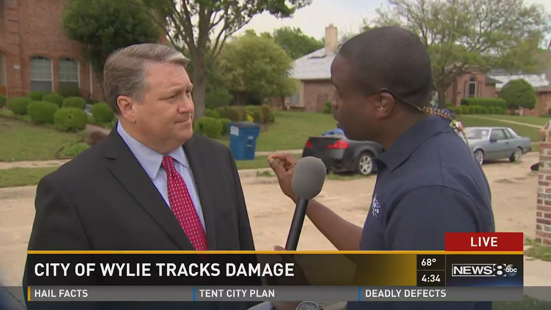 Mayor Eric Hogue talks with Marcus Moore about how Wylie is recovering from Monday's hail storm.