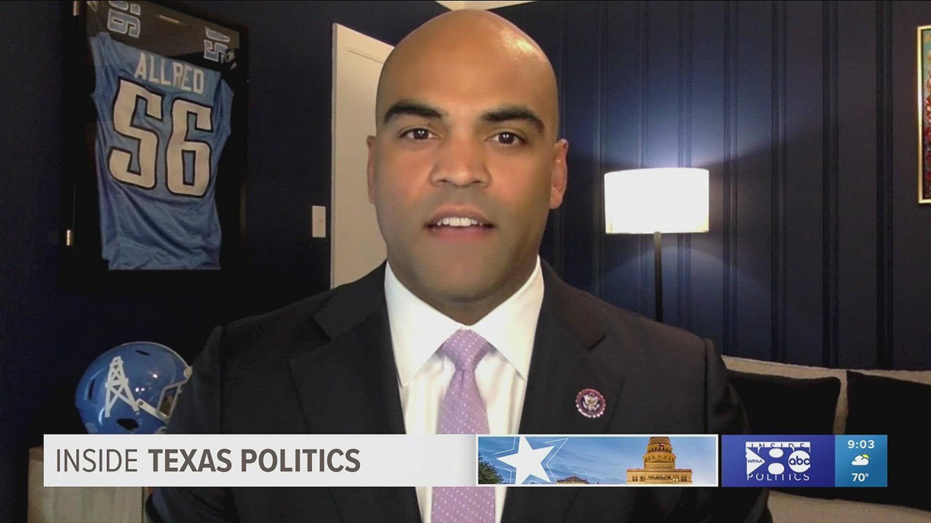 U.S. Rep. Colin Allred is also behind bipartisan legislation to help veterans.
