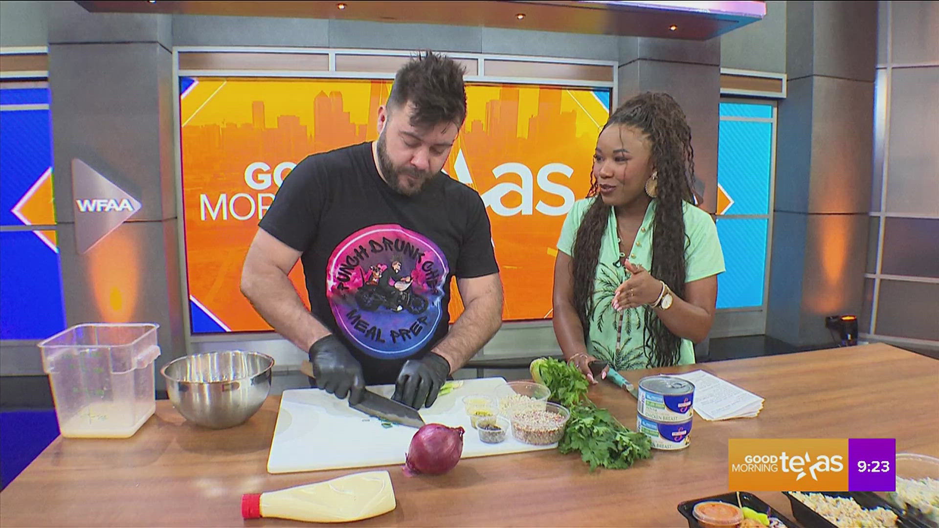 Chef Brad Miller, Owner of Punch Drunk Chef Meal Prep, shows us how to make something out of nothing when your tight on a budget.