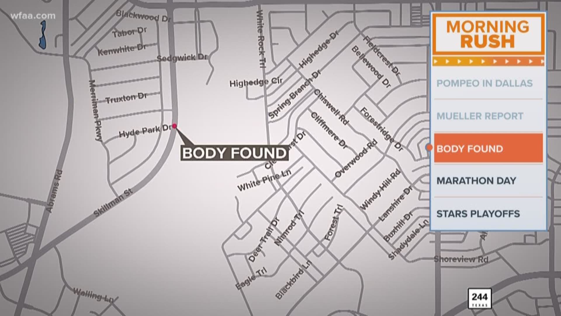 Body recovered in water in Lake Highlands