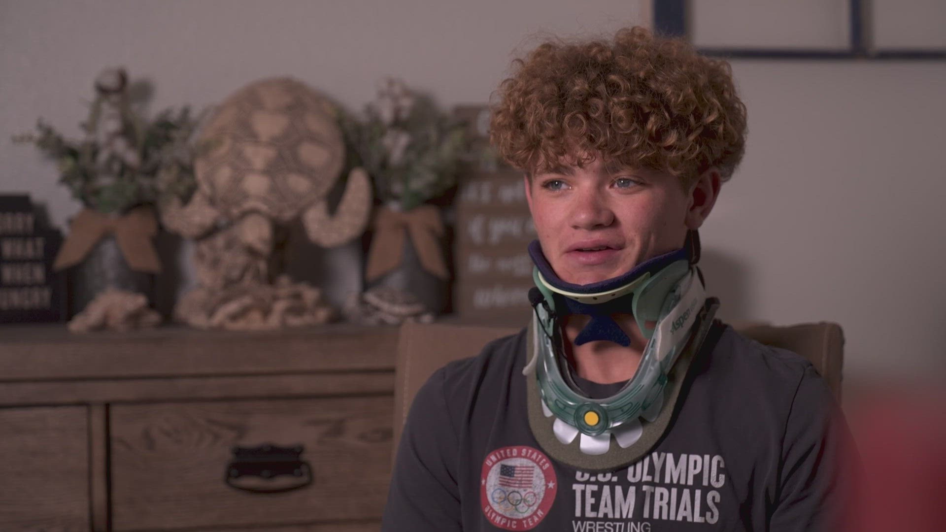 In late July, 16-year-old Chris Rouse fractured his neck in several places after he was thrown on his head during a wrestling meet.