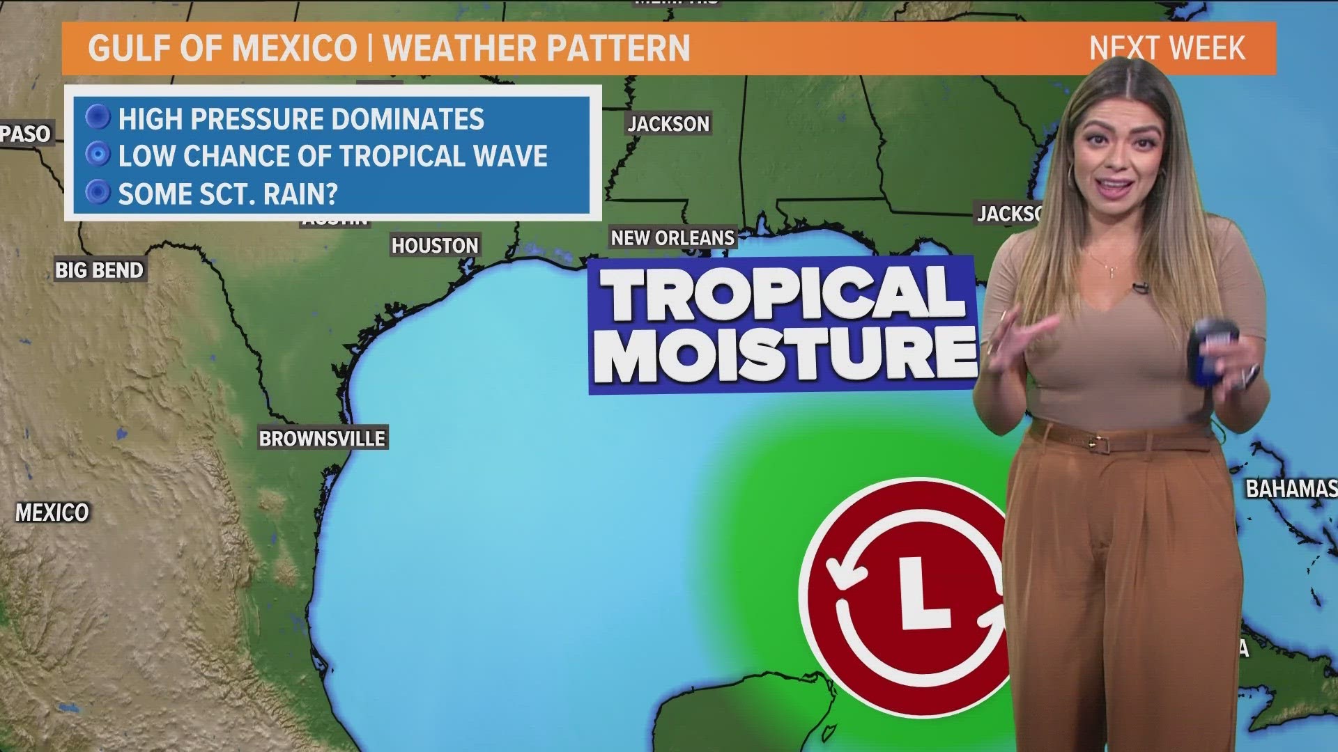 WFAA meteorologist Mariel Ruiz breaks what to watch with the tropic weather pattern, especially in the Gulf of Mexico.