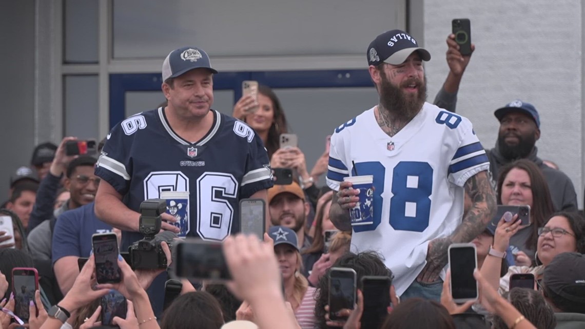 Post Malone-designed Dallas Cowboys-themed Raising Cane's restaurant ...