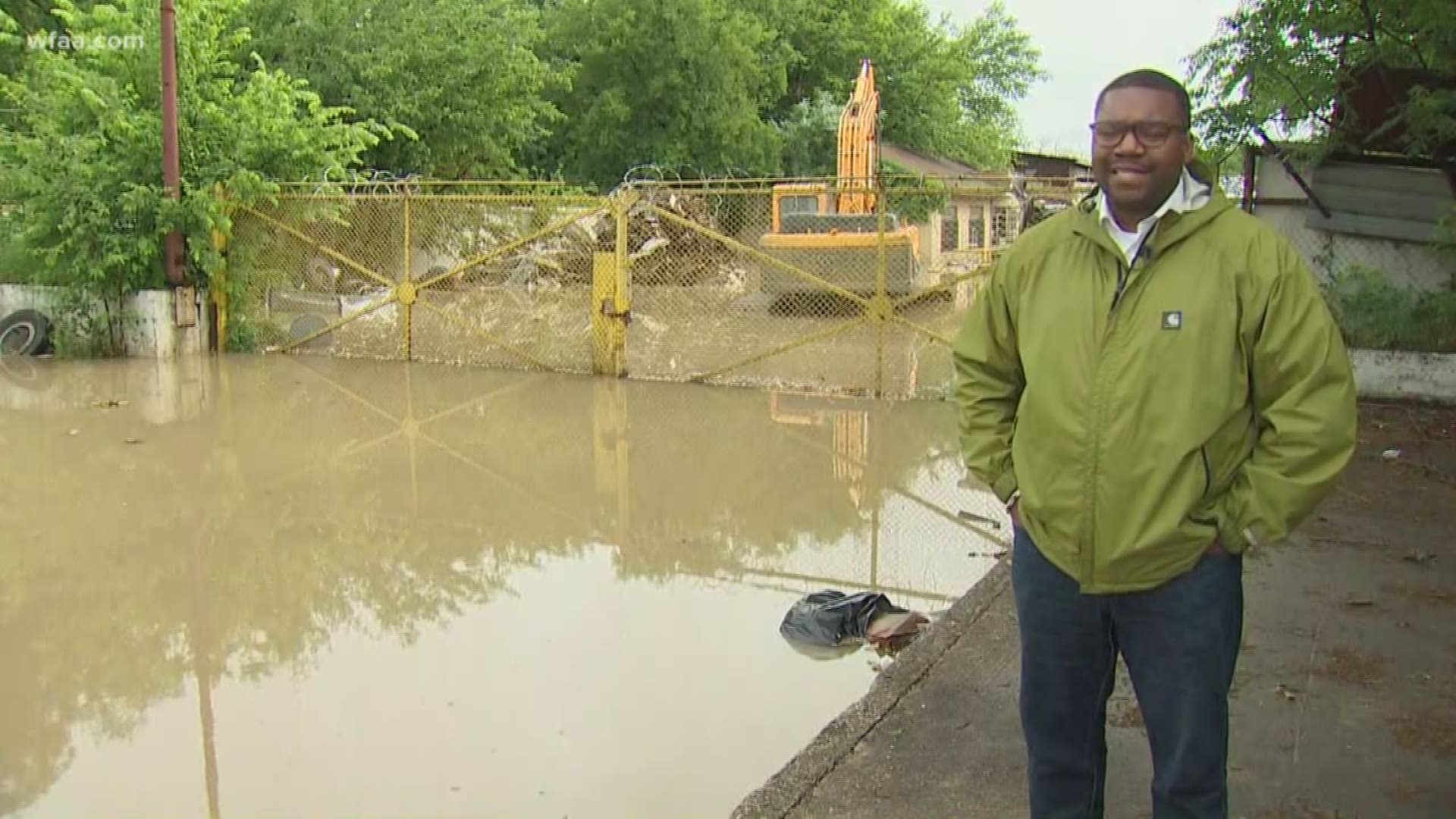 Heavy storms hammering parts of Dallas lead to some inconvenient conditions for many people across Dallas on Wednesday.