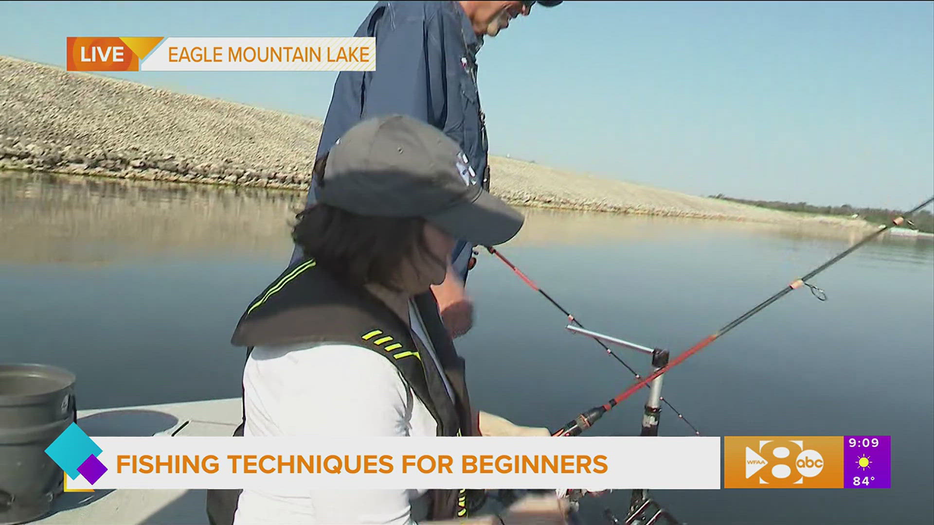 Paige is out at Eagle Mountain Lake with North Texas Catfish Guide Service to show up fishing techniques for beginners.