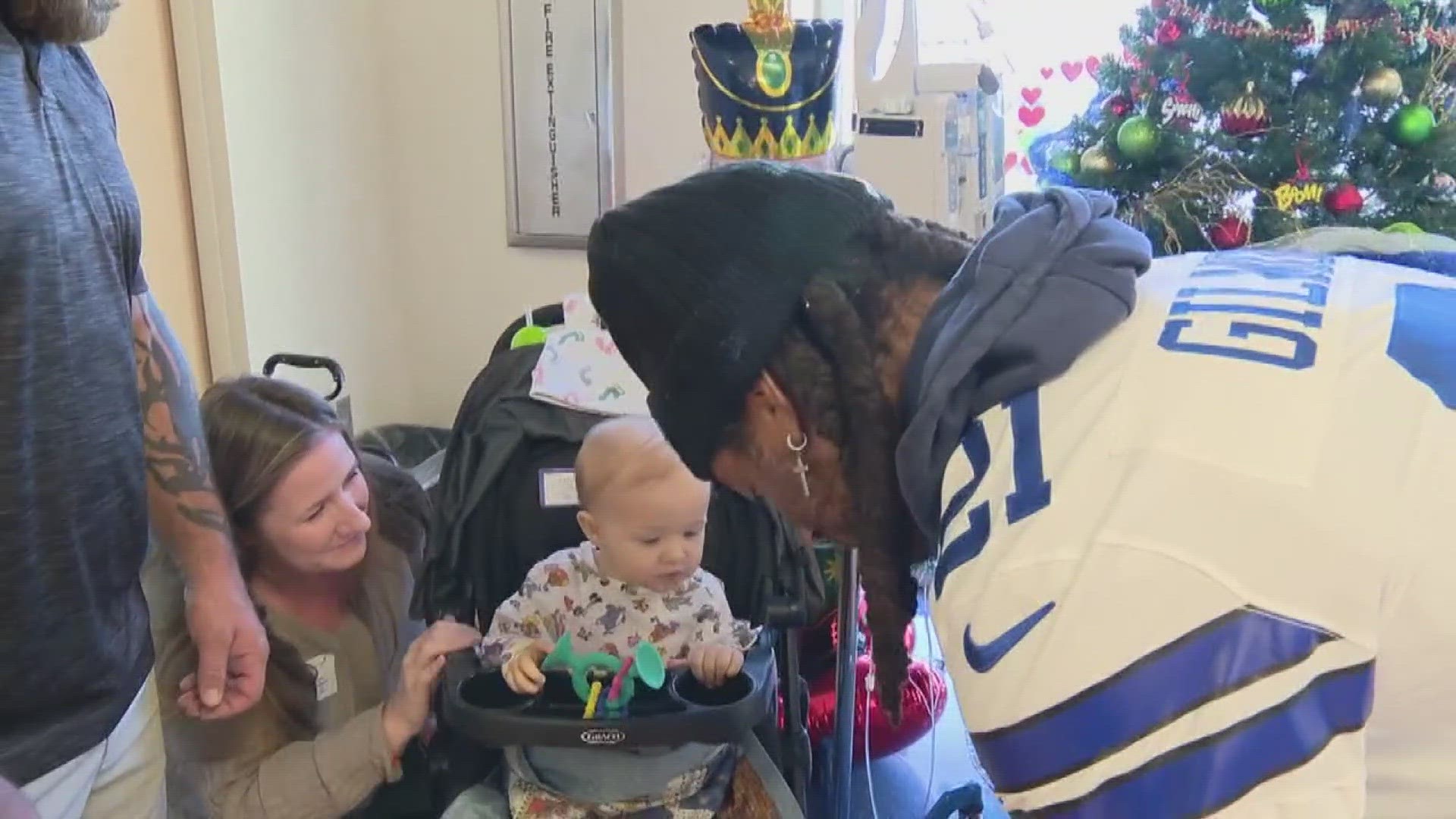 The team visited kids and families at four hospitals in North Texas.