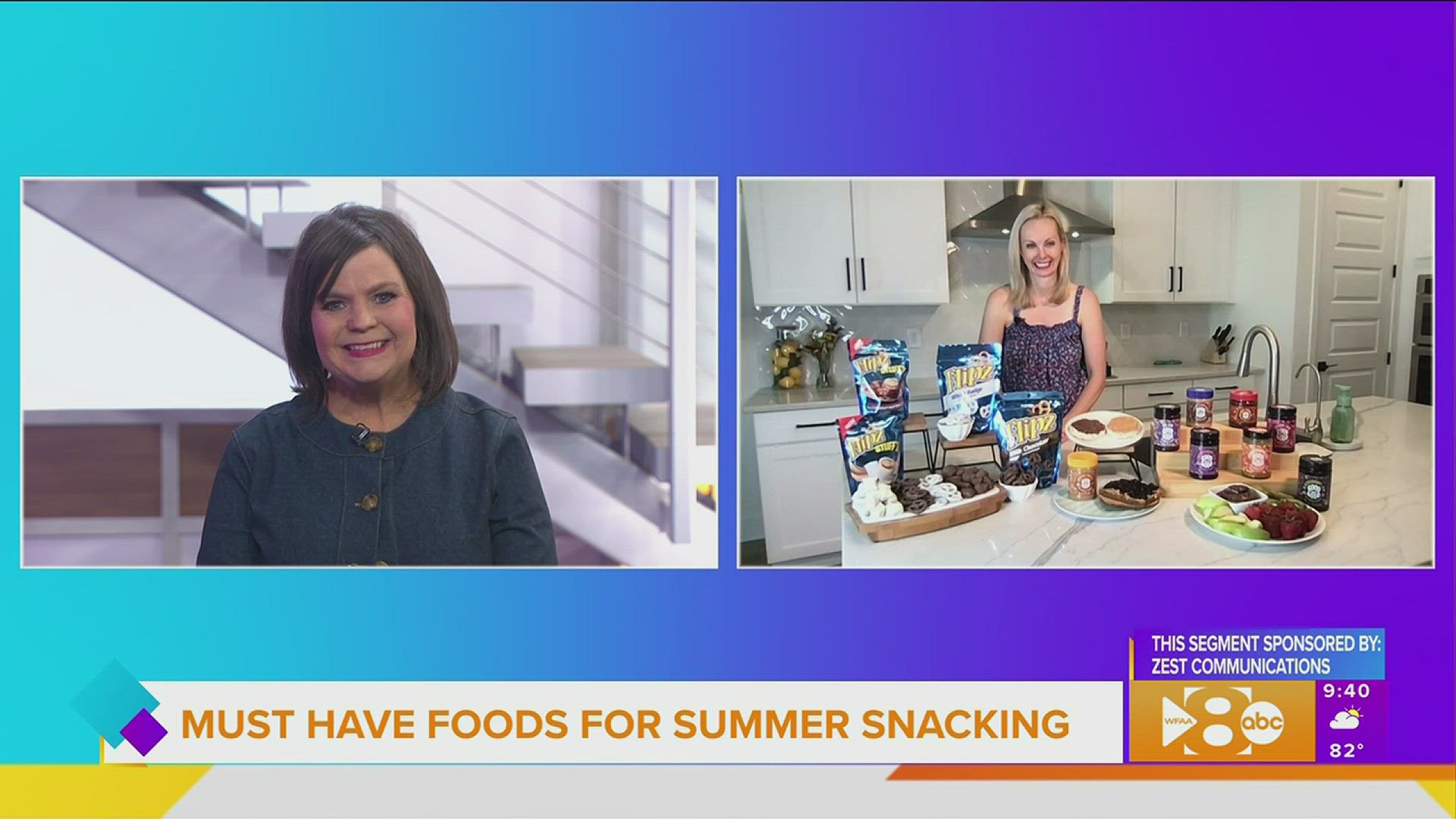 Carissa Galloway, RDN shares her snack ideas. This segment is sponsored by Zest Communications. Go to flipz.com and goodgoodbrand.com for more information.