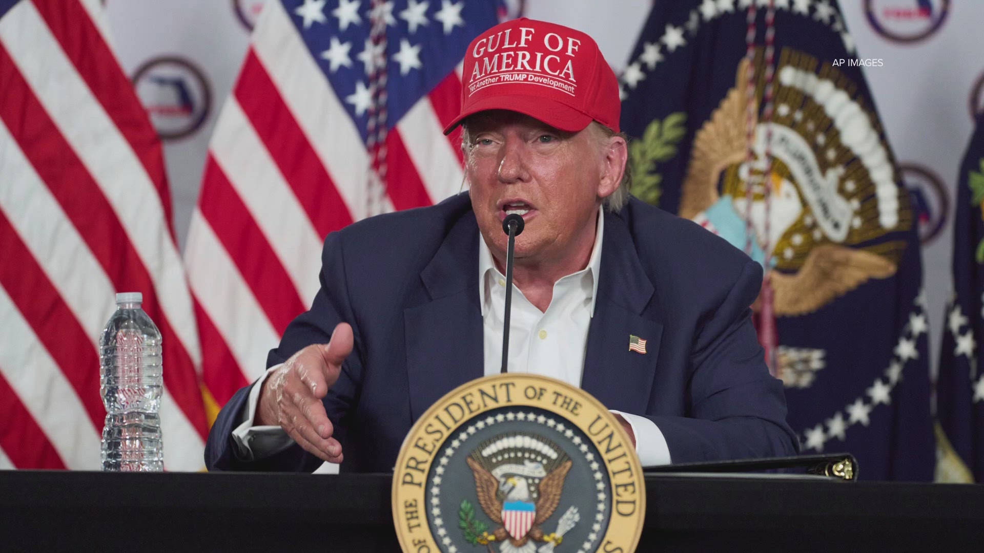 The bill increases funding for border security and includes about $4 trillion in tax cuts.
