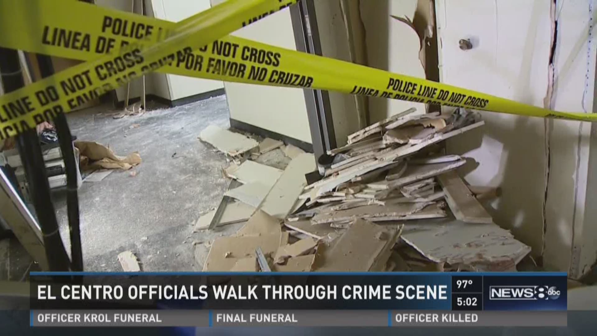 El Centro walk-through of crime scene