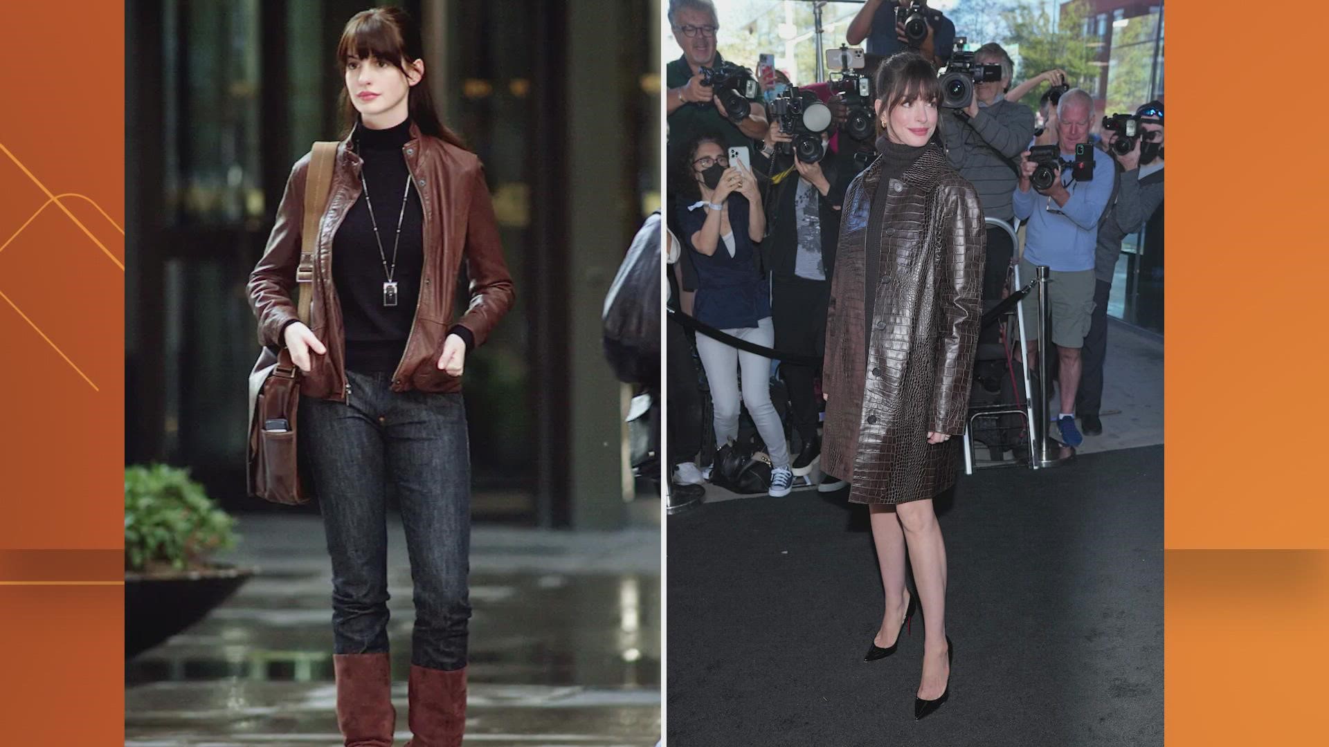 Anne Hathaway pulls IRL 'Devil Meets Prada' throwback for NYFW | wfaa.com