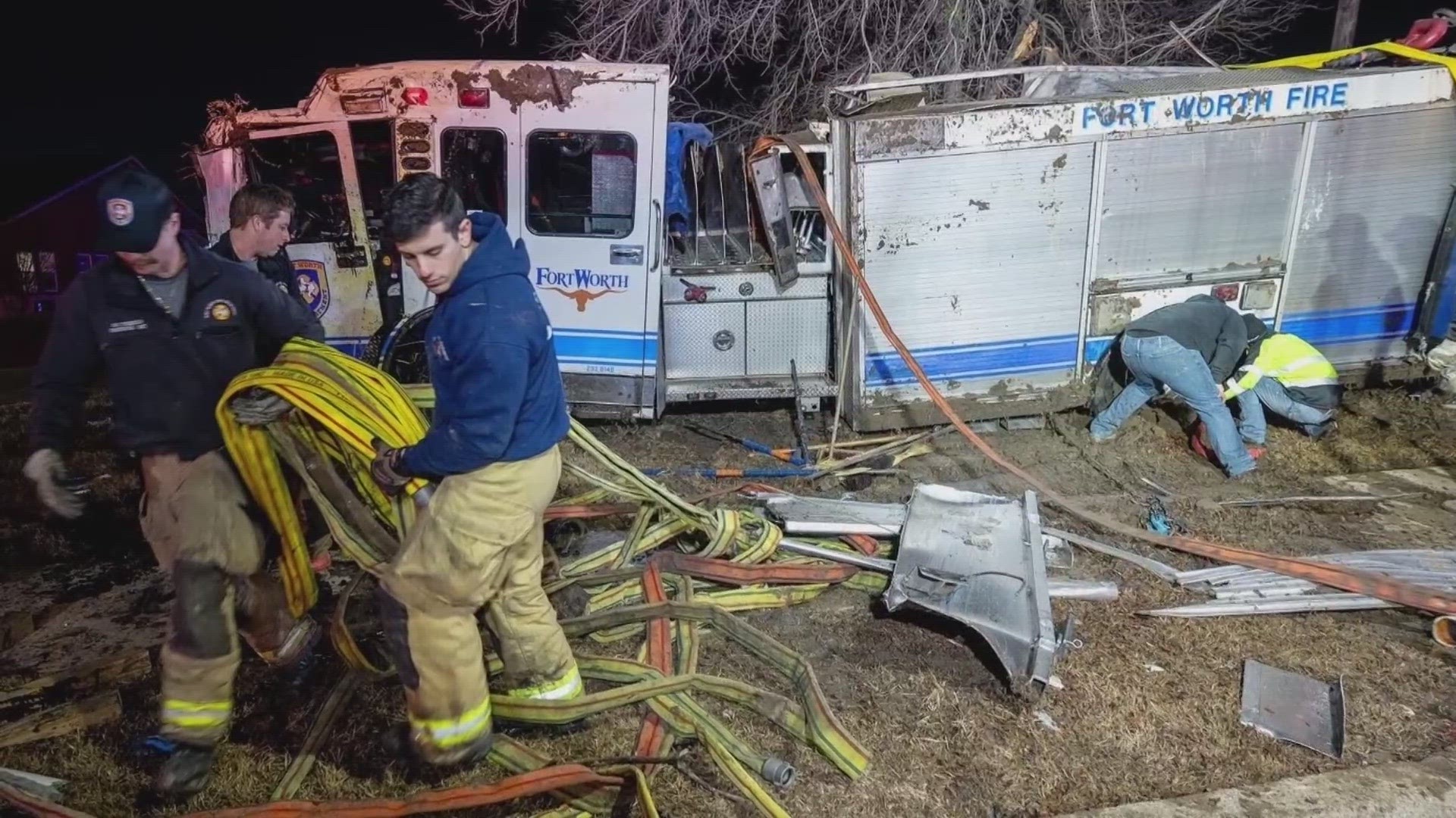 Fort Worth Firefighter Injured In Rollover Crash Out Of Surgery | Wfaa.com