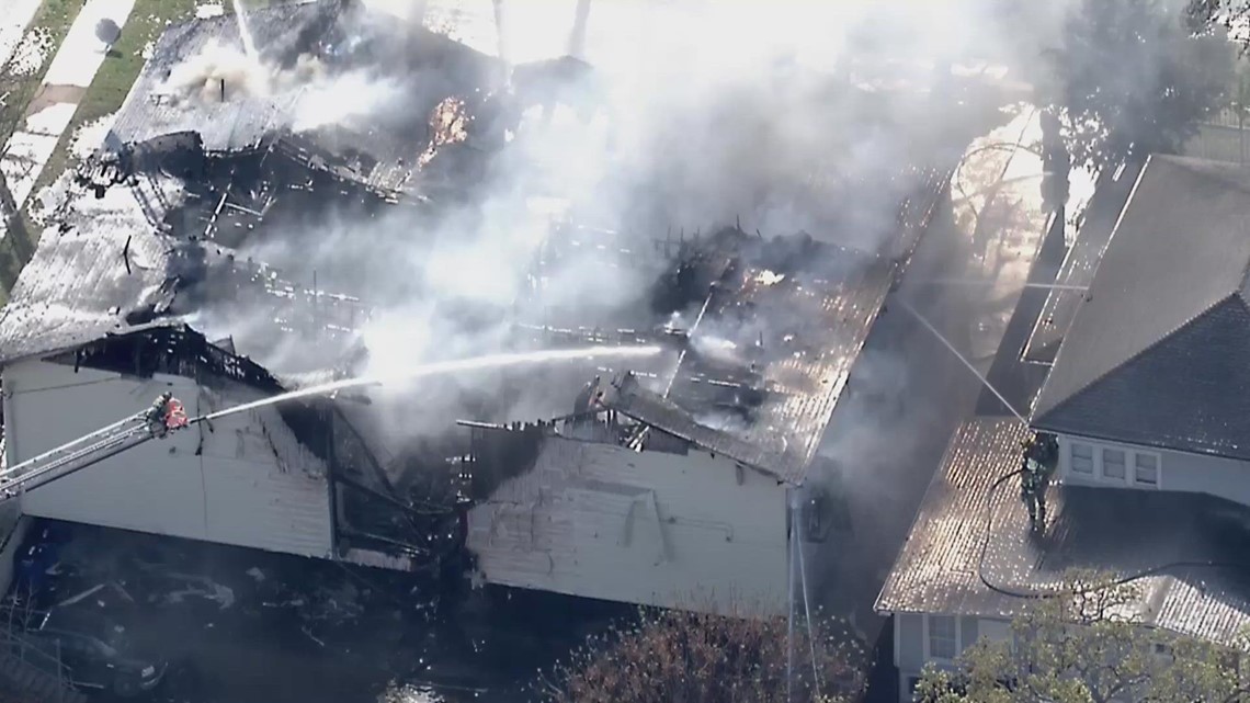 Fire crews respond to a three-alarm fire in southwest Dallas | wfaa.com