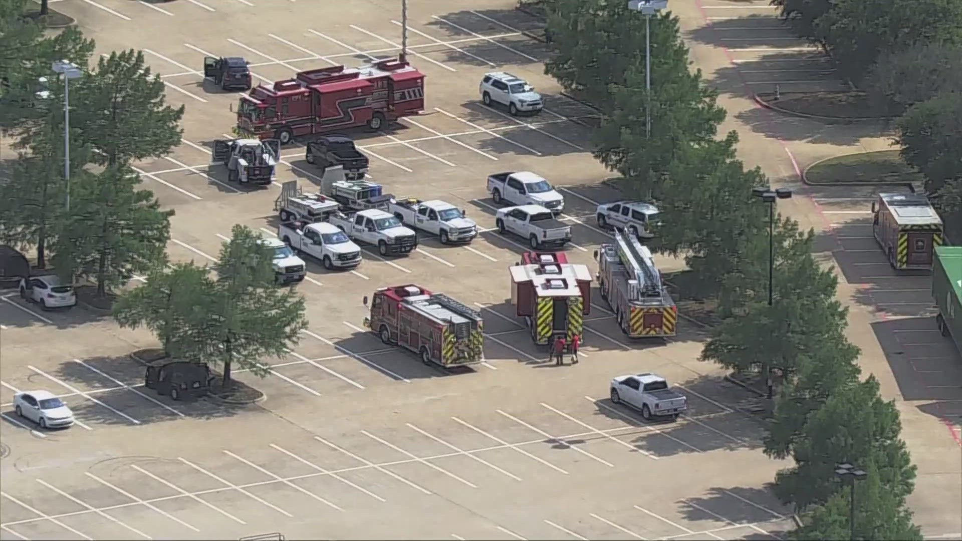 According to officials, crews began responding around 1:30 p.m. Friday after a call from a restaurant about a strong smell of gasoline.