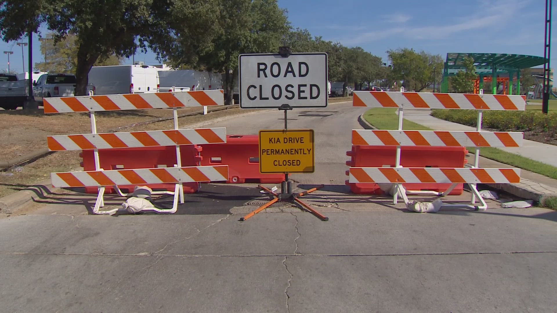 Lewisville will close a portion of Kia Drive permanently over safety concerns, city officials announced.