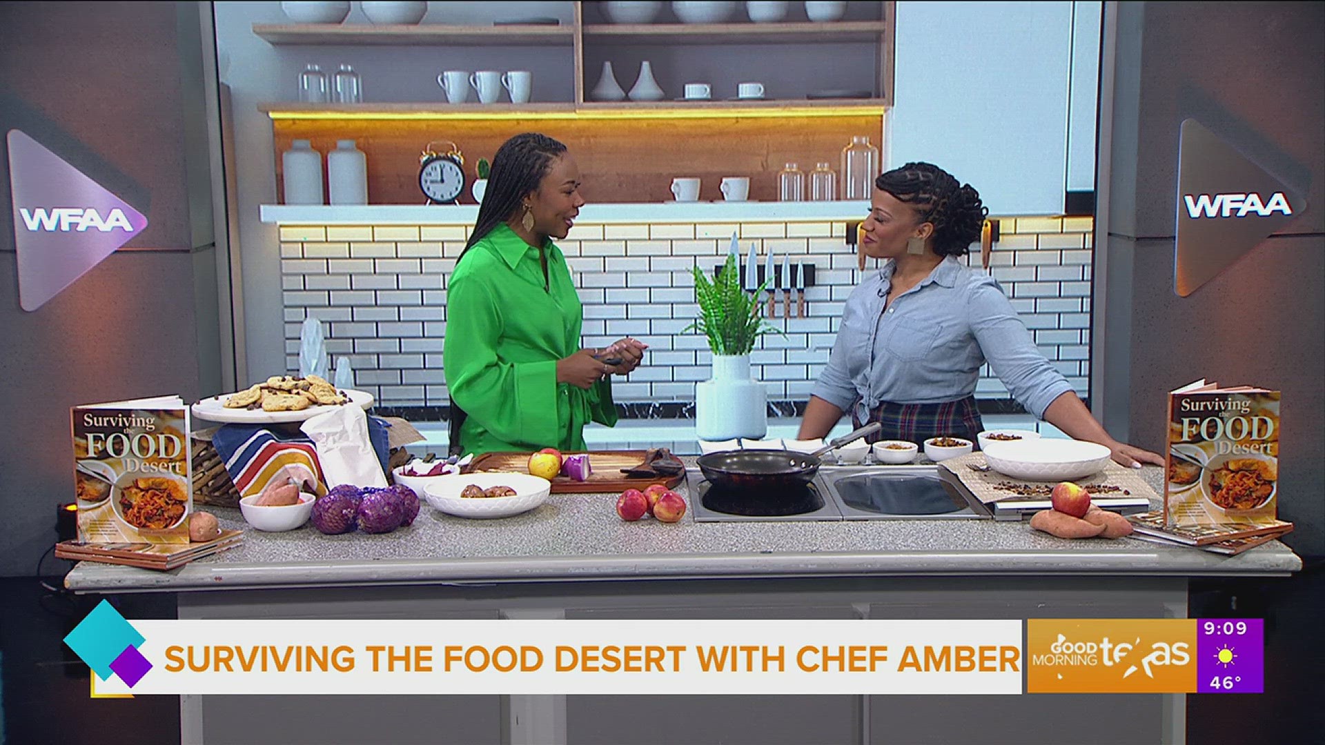 Dallas chef and Le Rouge Cuisine Company owner Amber Williams talks about her cookbook “Surviving the Food Desert: Cookbook & Food Resource Guide”.