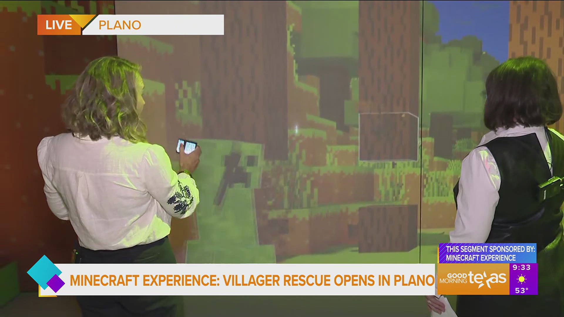 This segment is sponsored by Minecraft Experience.