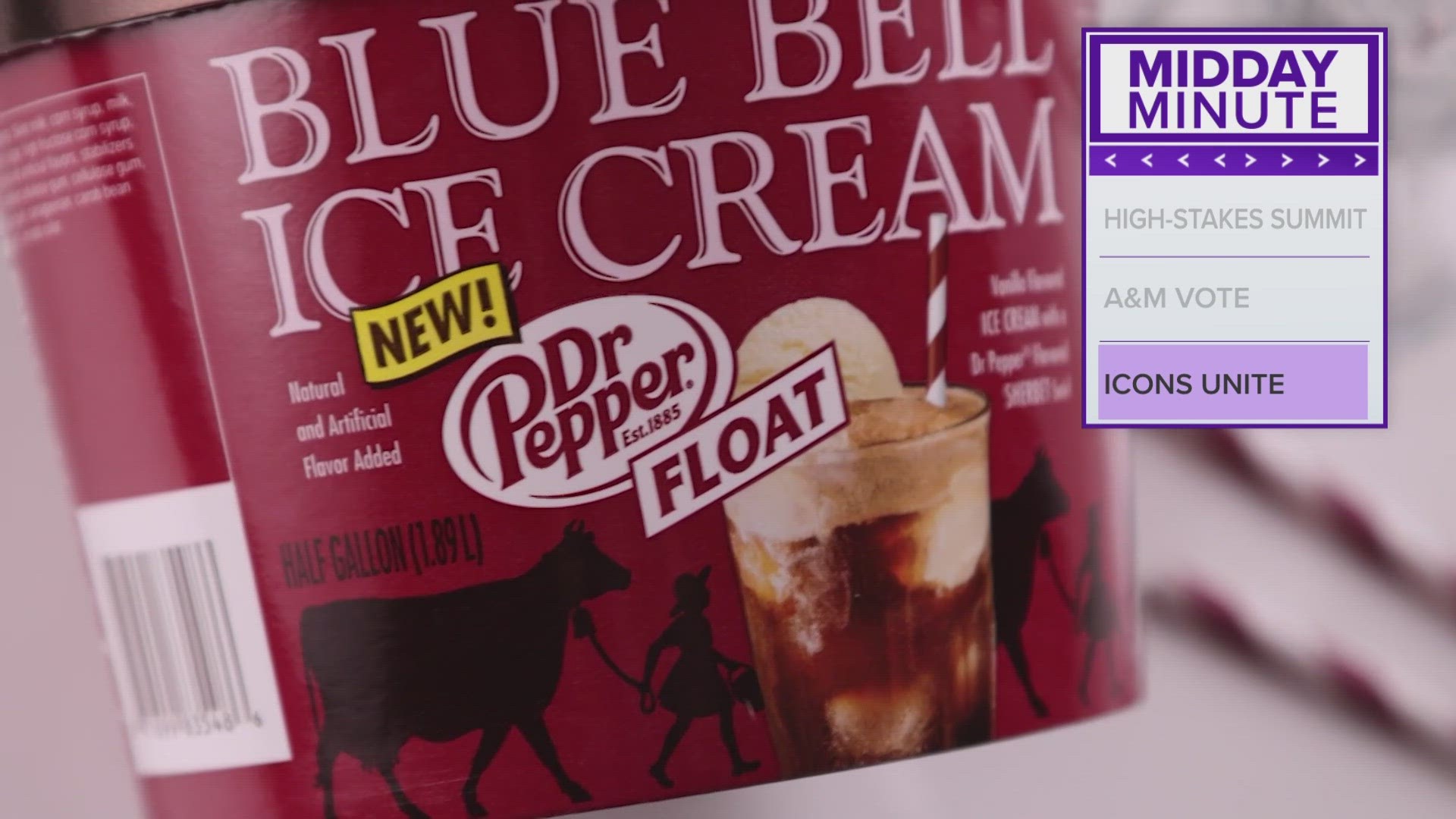 Yes, it's actually happening. A Dr Pepper-flavored Blue Bell ice cream.