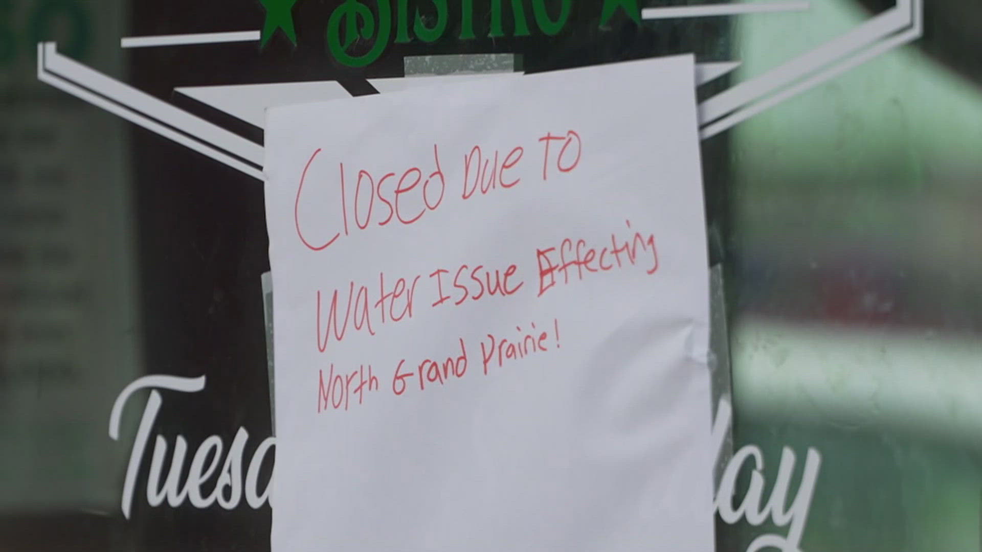 City officials said they're waiting on the water test results from the Texas Department of Environmental Quality before lifting the 'do not use water' advisory.