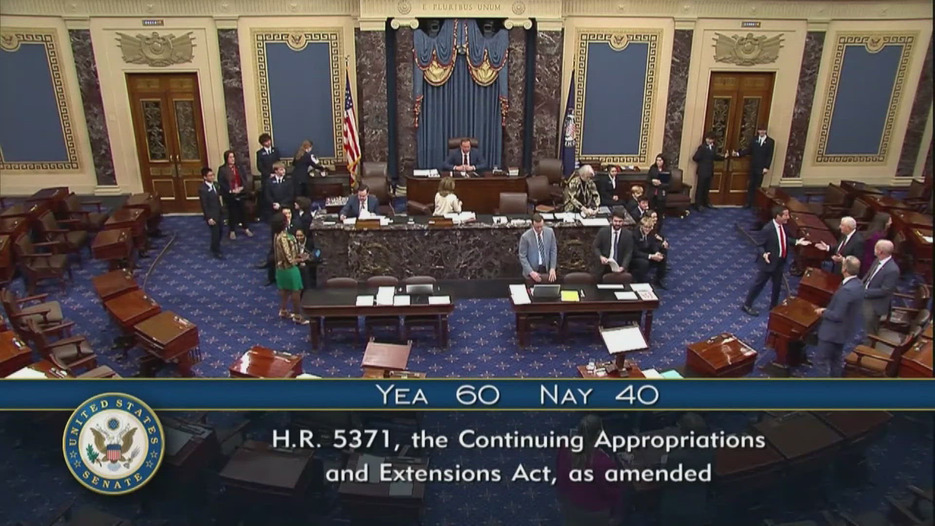 Senate passes spending bill in decisive vote to reopen government ...