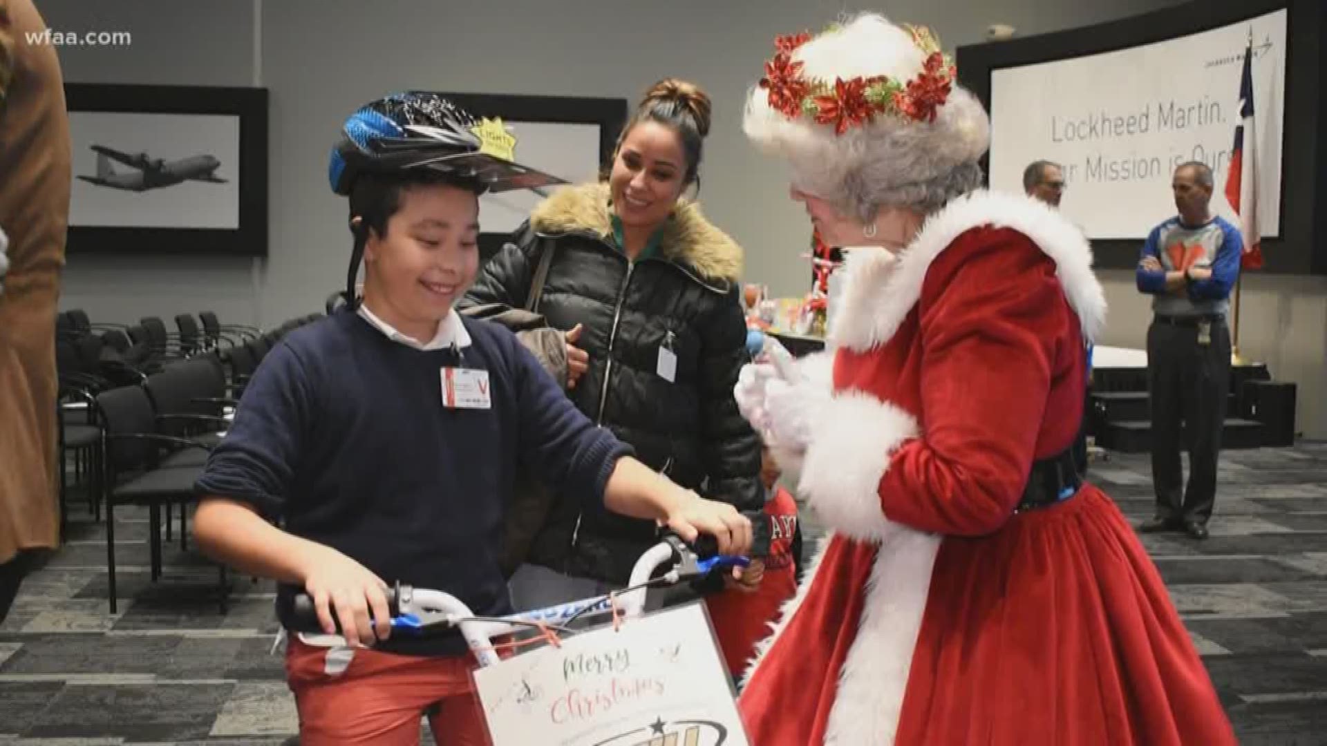 Christmas arrived early for hundreds of kids after Lockheed Martin workers raised more than  $250,000 for area charities.