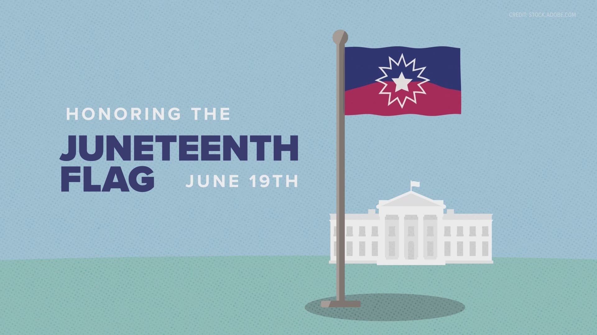The Juneteenth flag commemorates the day that slavery ended in the US.