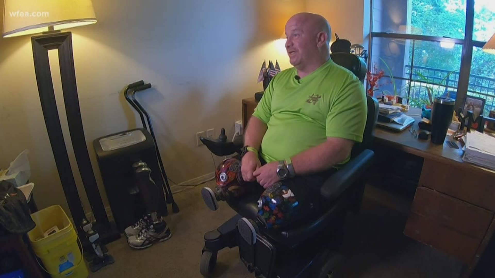 A former Fort Worth paramedic, who is also a double amputee and para-athlete, is out around $10,000 after discovering two of his racing cycles were stolen when he returned from an amputee conference.