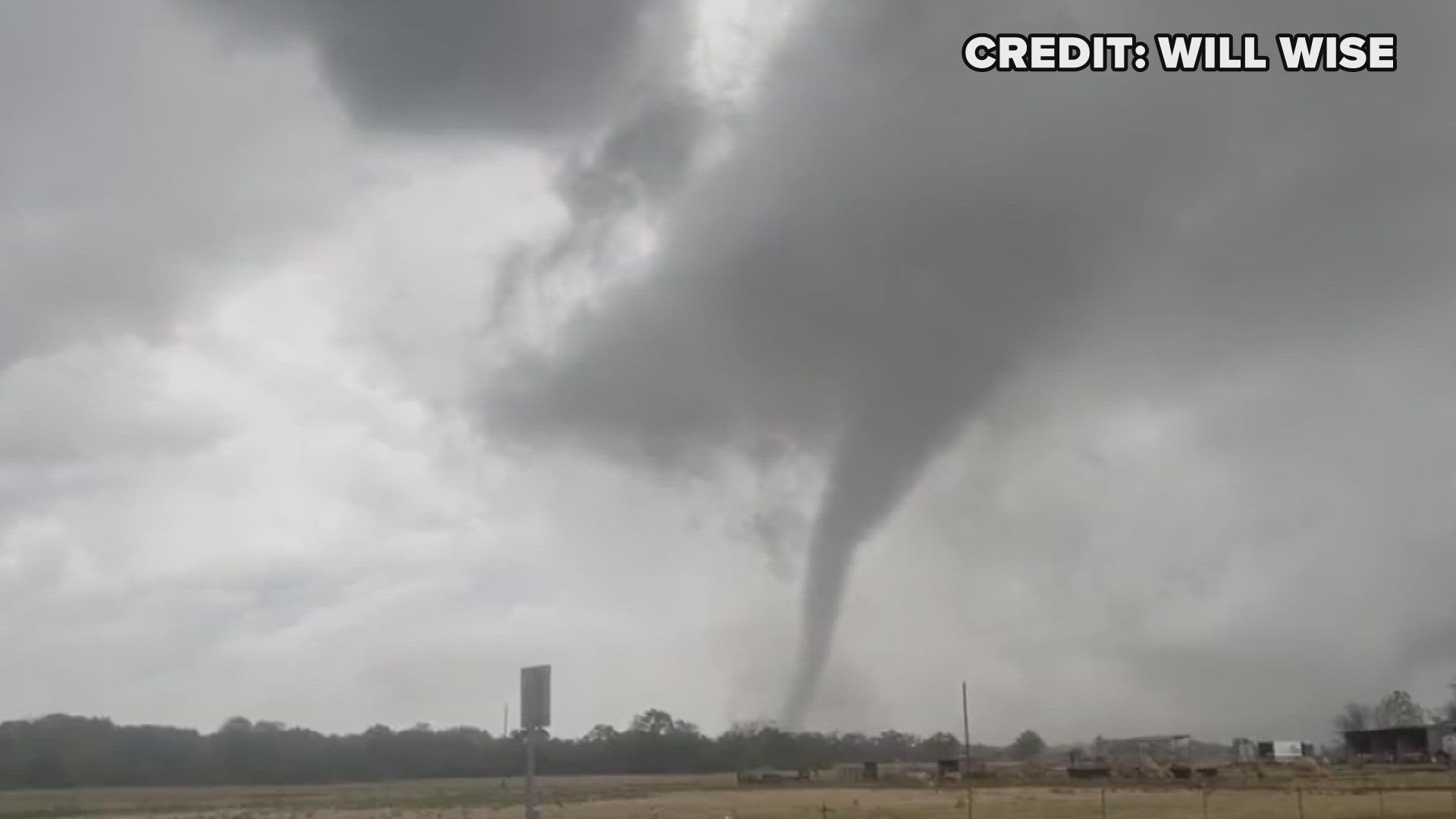 Will Wise caught this large tornado near Sulphur Springs, Texas.