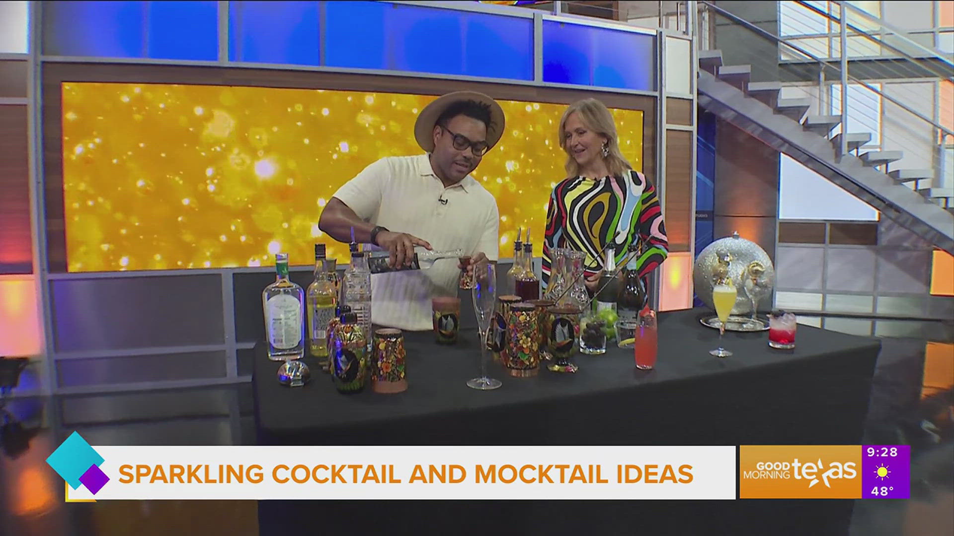 Tommy the Bartender shares three easy to mix sparkling cocktails and one mocktail to serve on New Year's Eve.