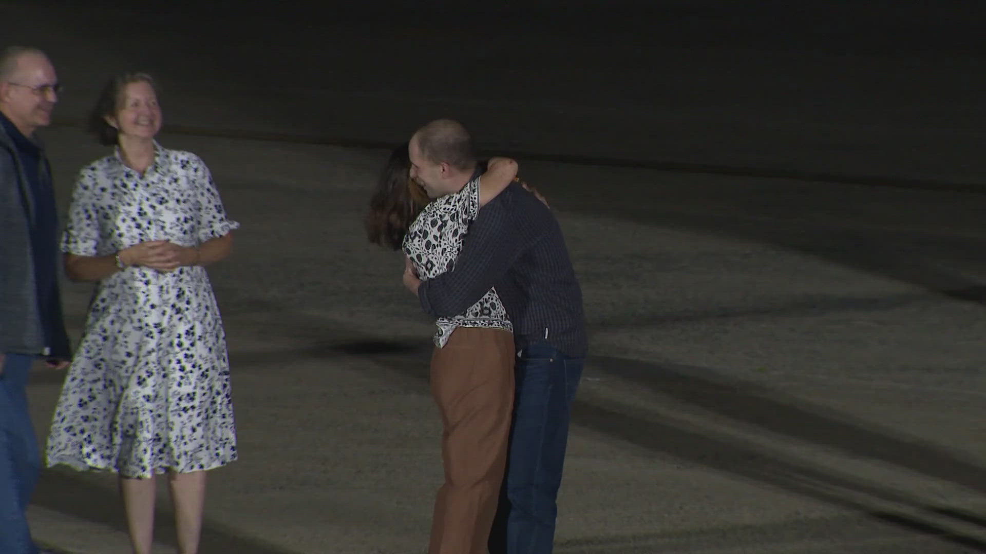 The Americans who were released from Russian custody arrived back on U.S. soil.